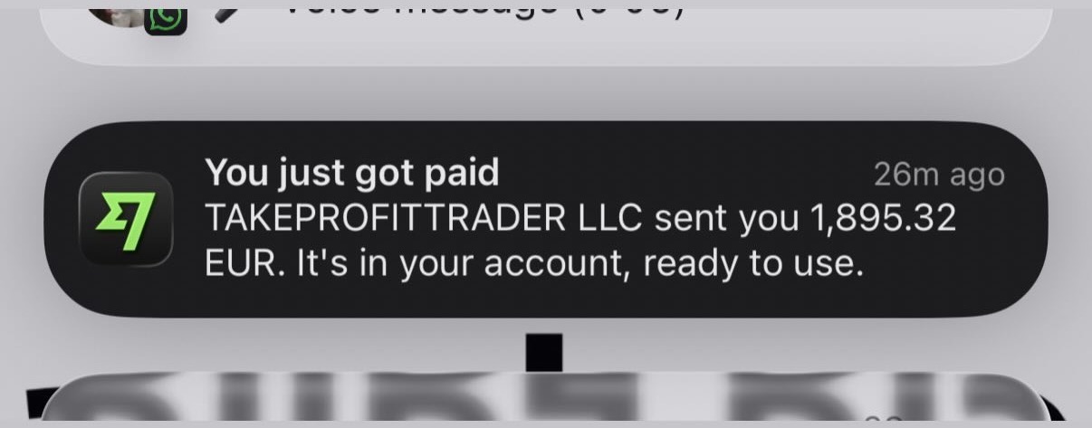 Wise payment — €1,895 received